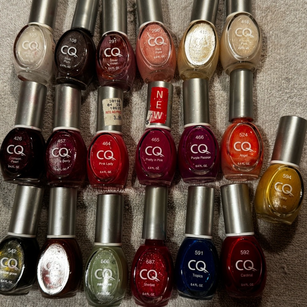 19 CQ Nail Polish’s - Assorted Colors